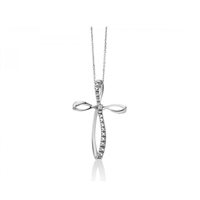 Collana Miluna Donna Le Croci Gemme Preziose in Oro Diamante 0.01 Ct CLD4230 - CLD4230
